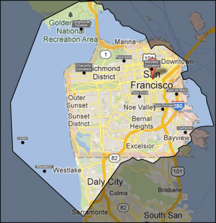 Buenos Aires map overlay with SF